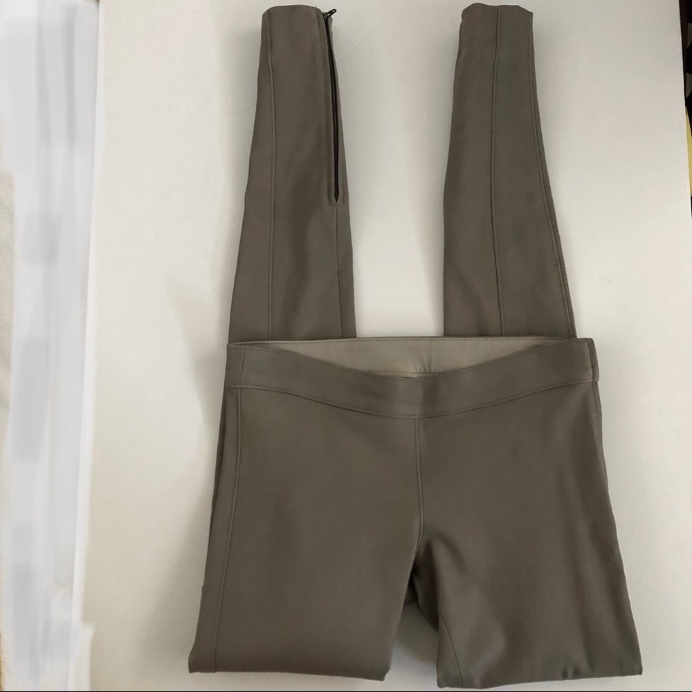 Barneys Gray Leather Pants Size 2